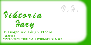 viktoria hary business card